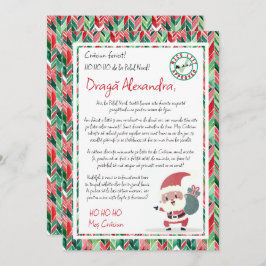 Convite de Carta de Papai Noel