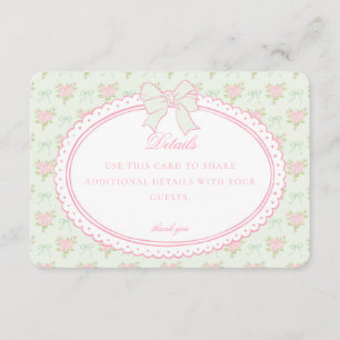 Convite de Cartão com Detalhes Florais Elegantes V