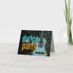 Convite de Cartão de Festa de Música de Dança