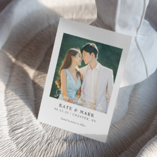 Convite de cartão de salvar casamento I Casamento