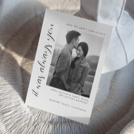 Convite de cartão de salvar o casamento I Casament