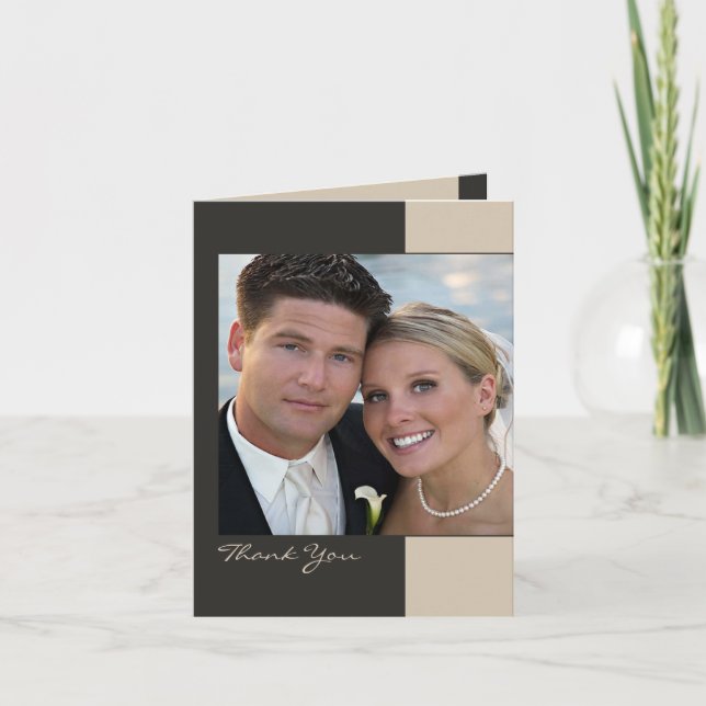 Convite de Cartão Dobrado de Agradecimento (Frente)