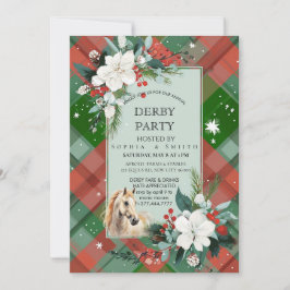 Convite de Cartão Elegante para Festa de Derby de
