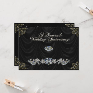 Convite de Cartão para 60º Aniversário de Casament