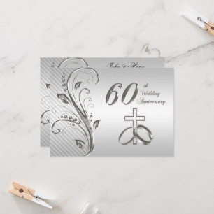 Convite de Cartão para 60º Aniversário de Casament