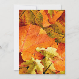 Convite de cartão para o outono.
