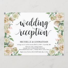 Convite de Cartão para Recepção de Casamento na Pr