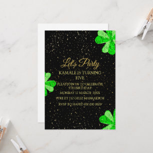 Convite de cartão personalizado para festa de bebê
