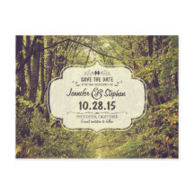 Convite de cartão postal de data de casamento com 