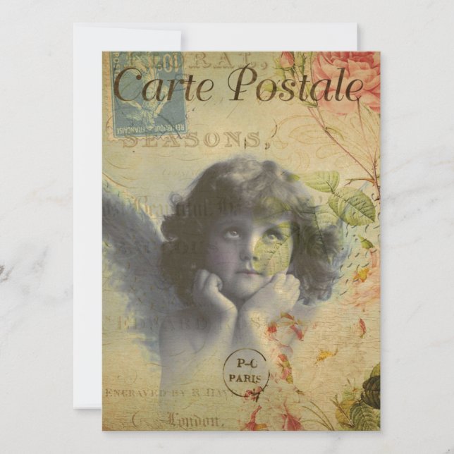 Convite de Cartão Postal Francês (Frente)