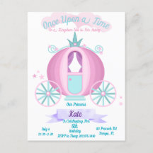 Convite de cartão postal para festa de aniversário