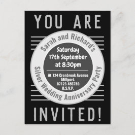 Convite de cartão postal para festa de aniversário