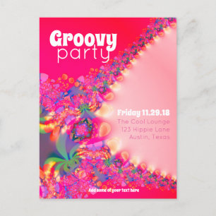 Convite de Cartão Postal para Festa de Garotas Gro