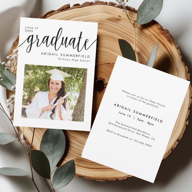 Convite de Casa Aberta de Formatura de Fotografia  (Criador carregado)