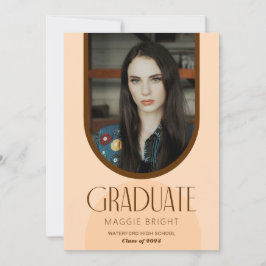 convite de casa aberta de foto de graduado em arqu