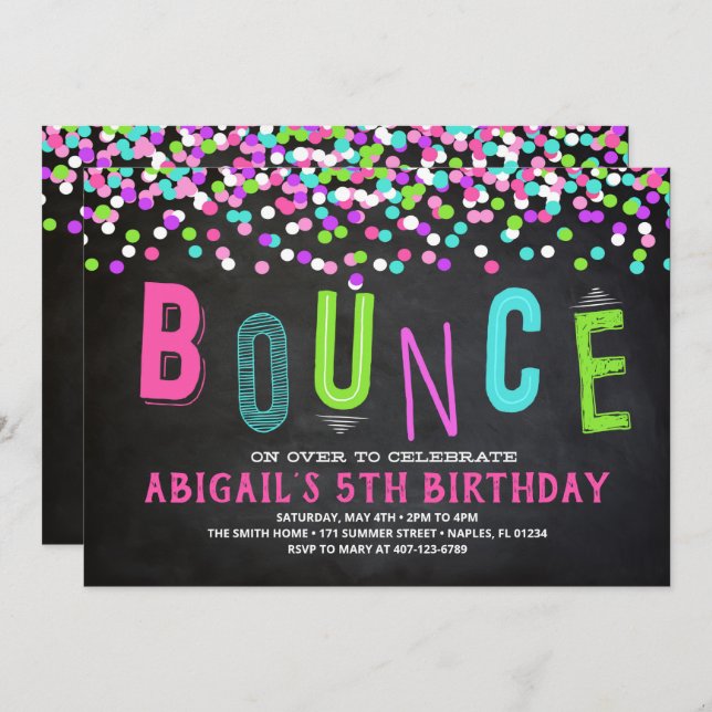 Convite de Casa de Bounce, Festa da Casa de Bounce (Frente/Verso)