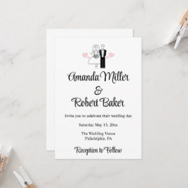 Convite de Casal Noiva & Noivo