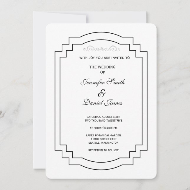 Convite De Casamento (Frente)