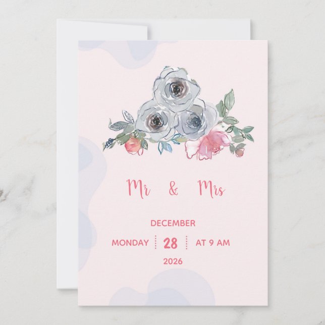 Convite de casamento (Frente)