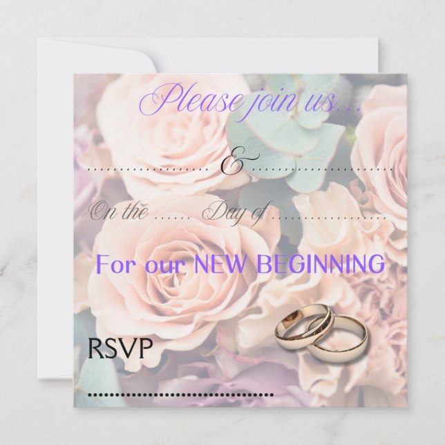 Convite de casamento (Frente)