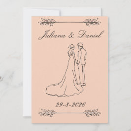 convite de casamento