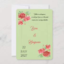 convite de casamento