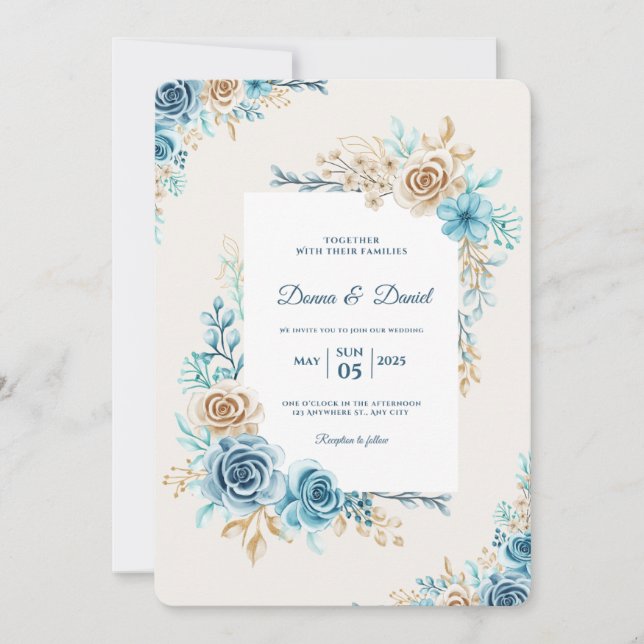 convite de casamento (Frente)