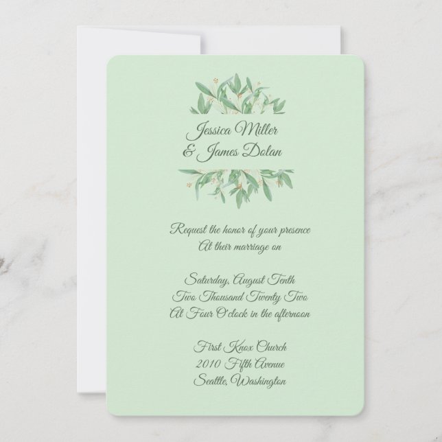 Convite De Casamento (Frente)