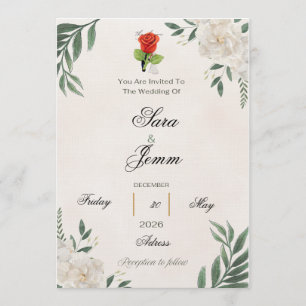 Convite de Casamento