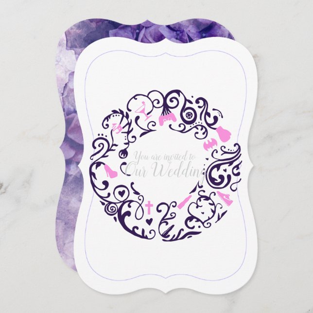 Convite De Casamento (Frente/Verso)