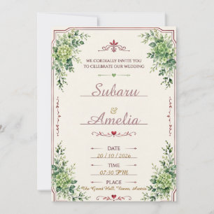 convite de casamento