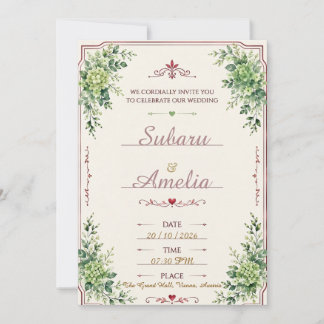 convite de casamento
