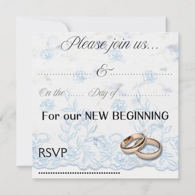 Convite de casamento (Frente)