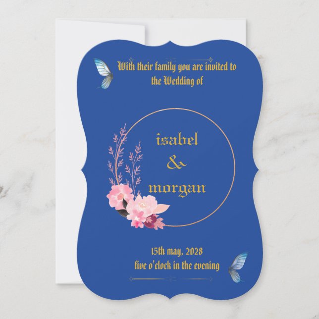 convite de casamento (Frente)