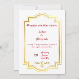 convite de casamento