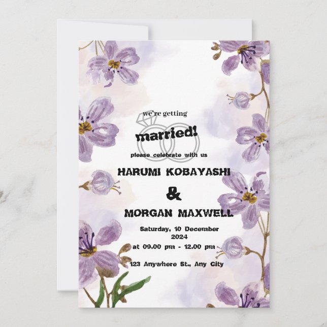 CONVITE DE CASAMENTO (Frente)