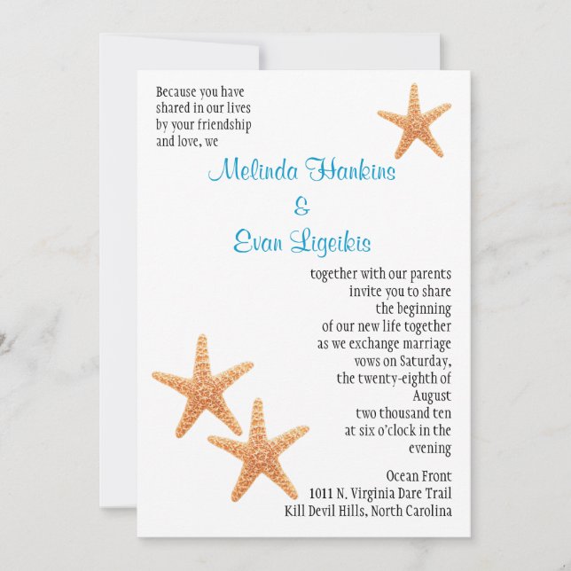 Convite de casamento (Frente)