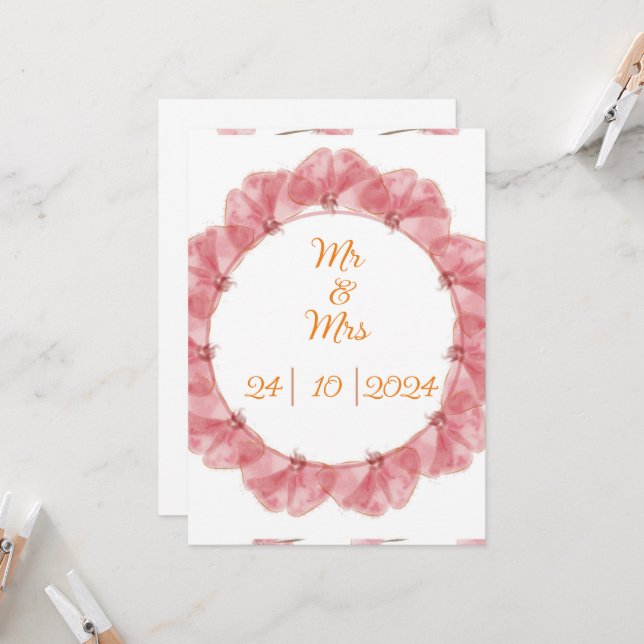 Convite de casamento (Frente/Verso In Situ)