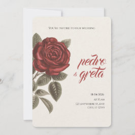 convite de casamento