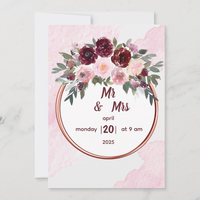 Convite de casamento (Frente)