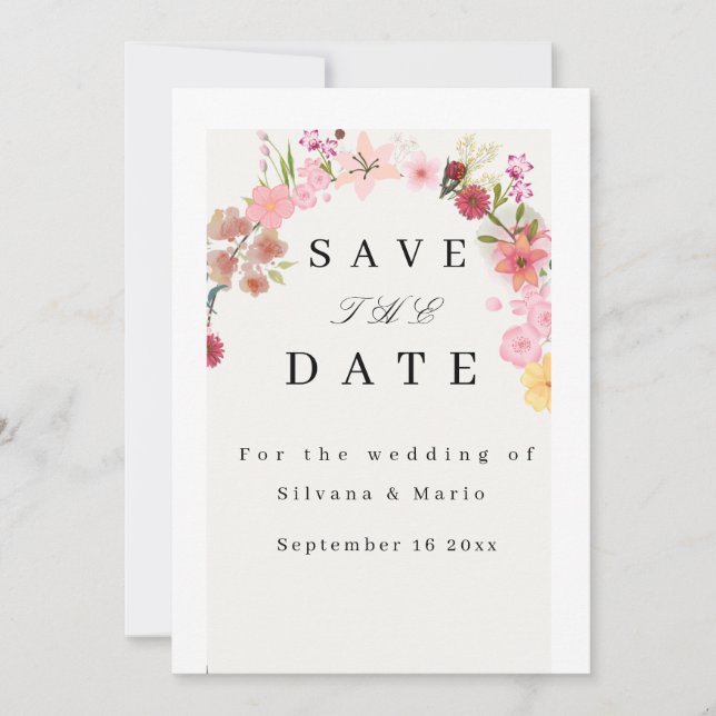 Convite de casamento  (Frente)