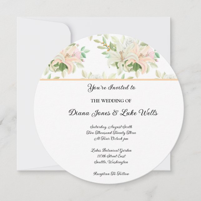 Convite De Casamento (Frente)