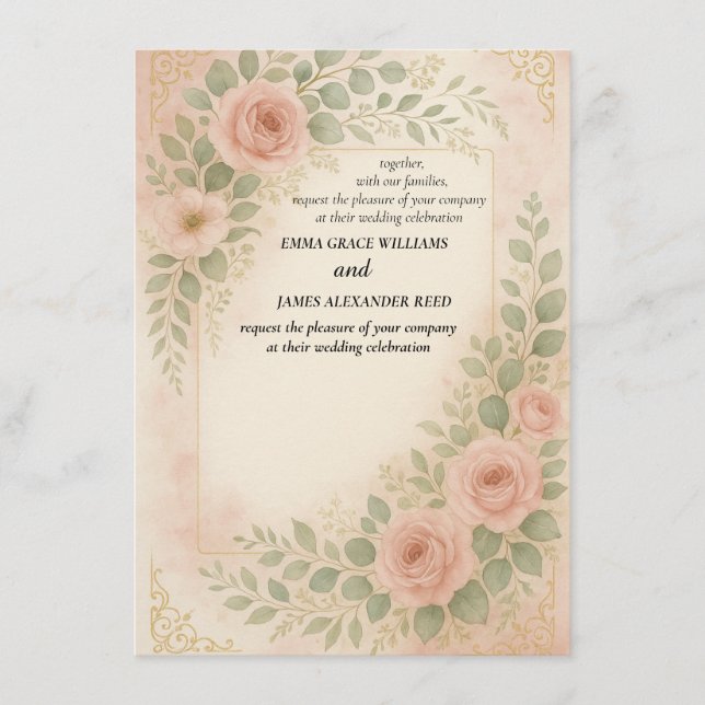 Convite de casamento (Frente)