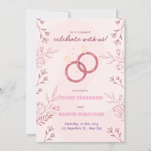 Convite De Casamento (Frente)