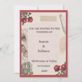 convite de casamento
