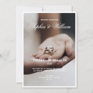 Convite de casamento