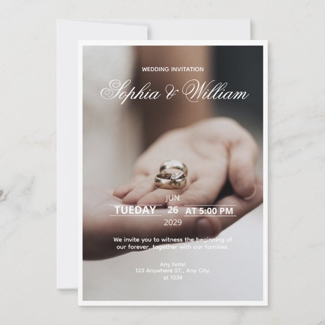 Convite de casamento (Frente)
