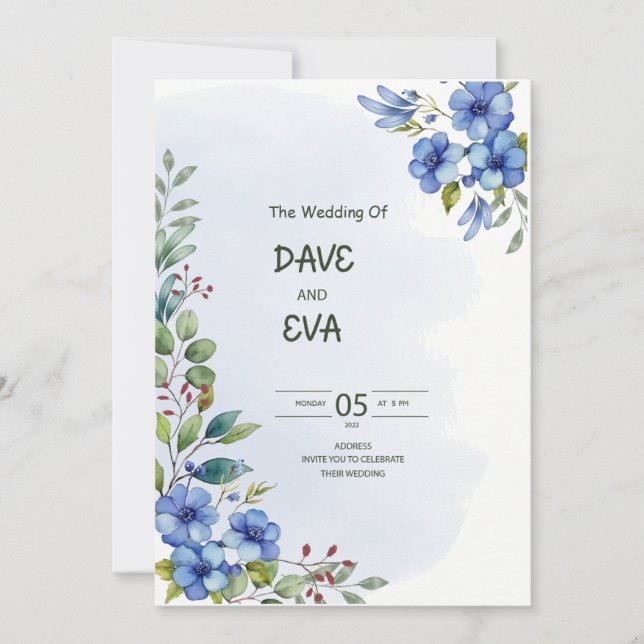 Convite De Casamento (Frente)