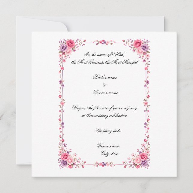 Convite de casamento (Frente)