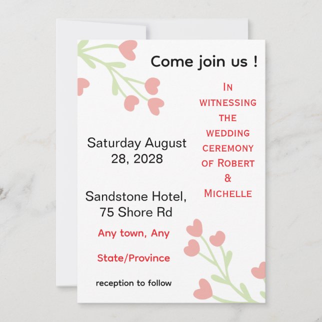 Convite de Casamento (Frente)